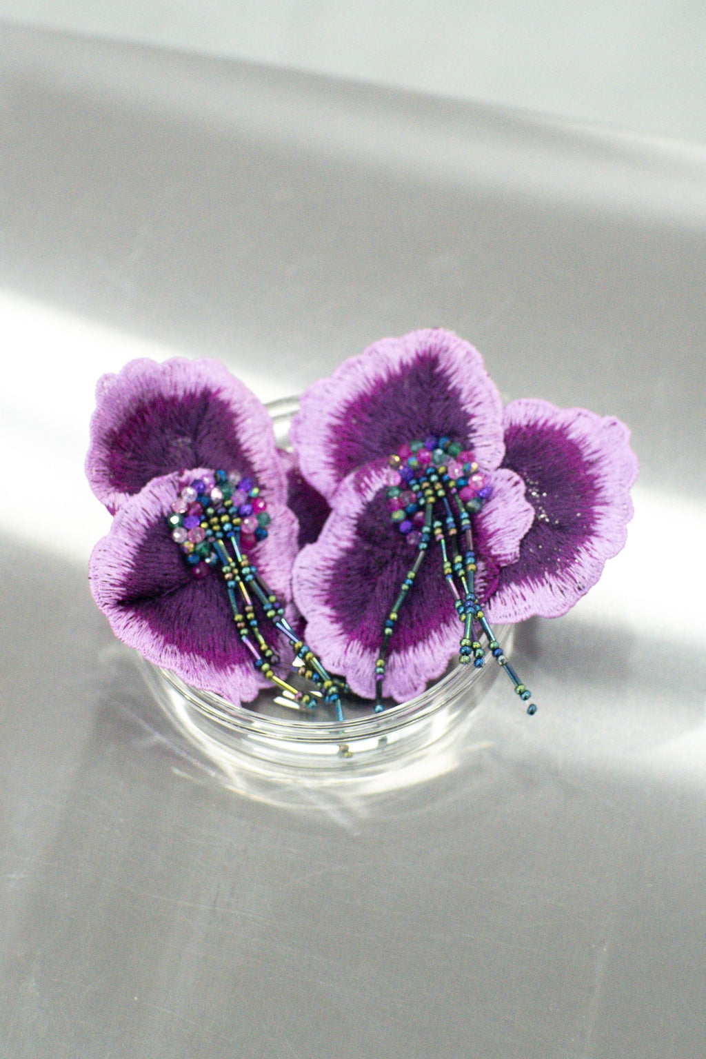 Aretes Cattleya Magenta by LORETA PANDERETA